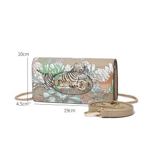 תיק צד לנשים בעיצוב ייחודי עם הדפס טיגריס VIGOR דגם 151035EA
