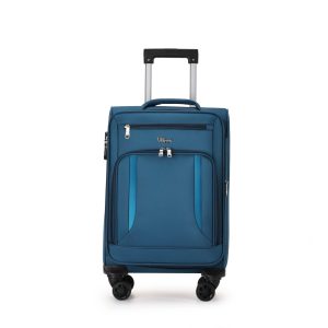 מזוודה 20 אינצ’ בד בצבע כחול נייבי אלגנטי – דגם 151060-2