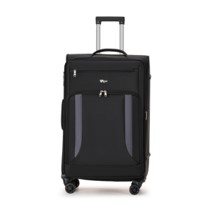 מזוודה 28 אינצ’ בד מסדרת B-Lite בצבע שחור עם פסי צד אפורים – VIGOR דגם 151060-3