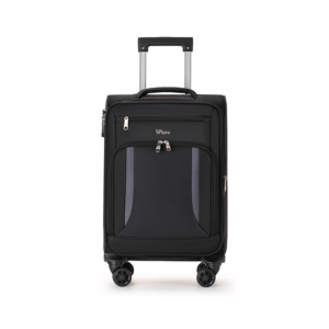 מזוודה 20 אינצ’ בד מסדרת B-Lite בצבע שחור עם פסי צד אפורים – VIGOR דגם 151060-3